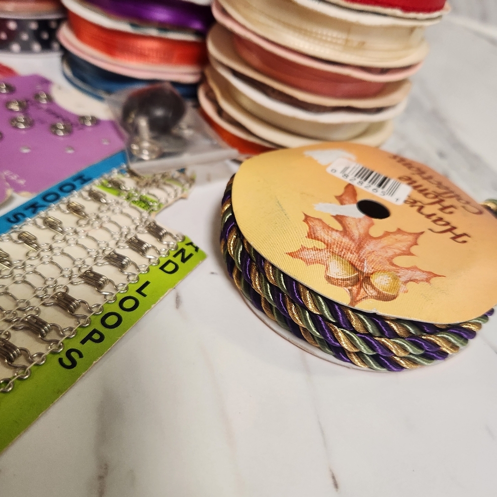 Assorted Ribbon and Sewing Collection - Picture 5 of 7